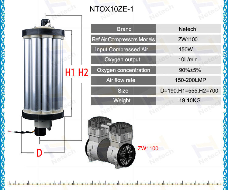 Durable Oxygen concentrator spare parts Twelve Tower ozone Molecular Sieve PSA 15LPM